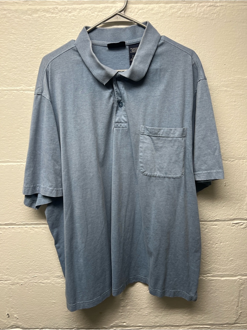 Puritan Pocket Polo Shirt in Light Blue